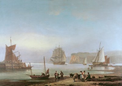 Shipping in an Estuary by Thomas Luny